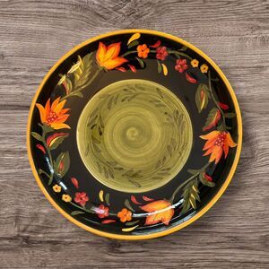 222 Fifth ARABIAN FLOWER PASTA SERVING Bowl -13-1/8 VINTAGE NO CHIPS Hardly Used